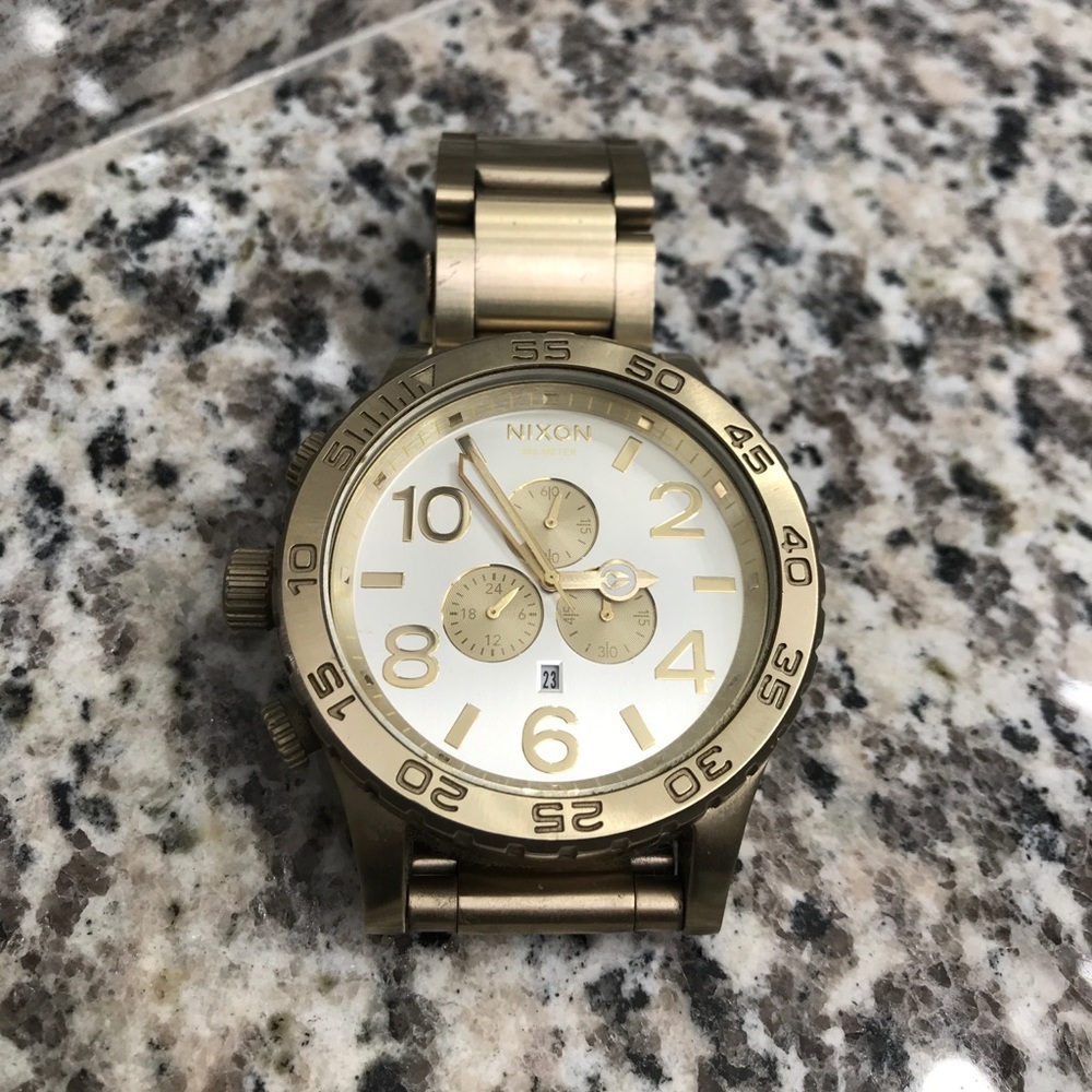GOLD NIXON MEN’S WATCH 51-30 CHRONO